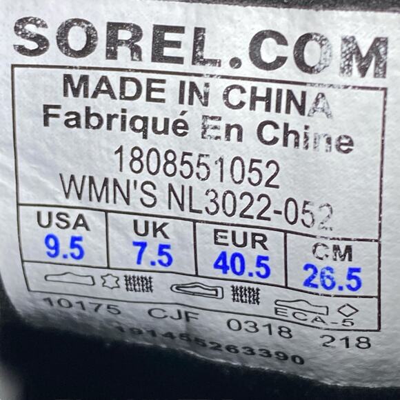 Sorel Women's Joan Of Arctic Olive Leather Hidden Wedge Chelsea Boots Size 9.5 - Picture 10 of 10